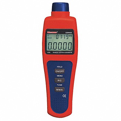 WESTWARD 5URH0 Tachometer +/-0.04% RPM Acc LCD