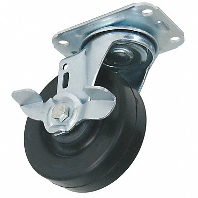 GRAINGER 5UX76 Standard Plate Castor Swivel 165 lb.