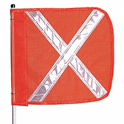 CHECKERS INDUSTRIAL PROD INC FS12XO Warning Whip HD 12 Ft Includes X Flag