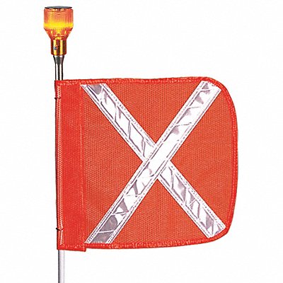 CHECKERS INDUSTRIAL PROD INC FS10XLO Warning Whip HD 10 Ft X Flag and Socket