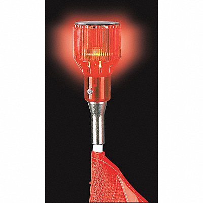 CHECKERS INDUSTRIAL PROD INC FS7020R Warning Whip Plastic Lens Red
