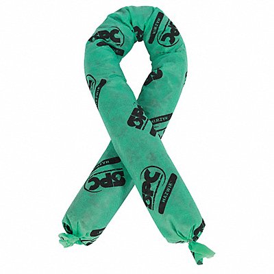 BRADY SPC ABSORBENTS HAZ412 Absorb Sock Chem/Hazmat 4ft L PK12
