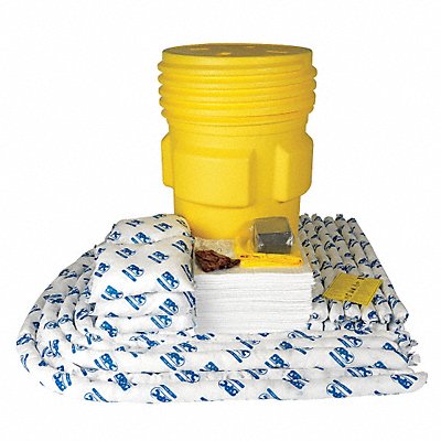 BRADY SPC ABSORBENTS SKO95 Spill Kit Oil Based Liquids Yellow