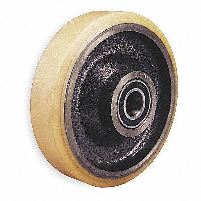 GRAINGER 300PT1H Polyurethane Tread on Iron Core Wheel