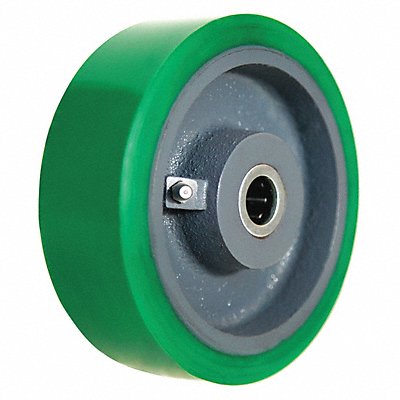 GRAINGER 5VJ33 Polyurethane Tread on Iron Core Wheel