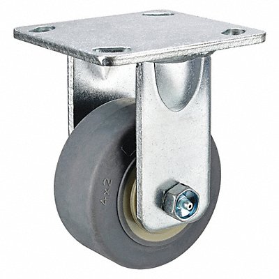 GRAINGER P21RPRP040R14 Standard Plate Castor Rigid 300 lb.