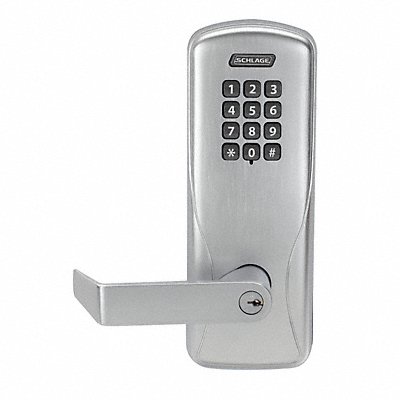 SCHLAGE ELECTRONICS CO100CY50KPRHO626PD Electronic Lock Satin Chrome 12 Button