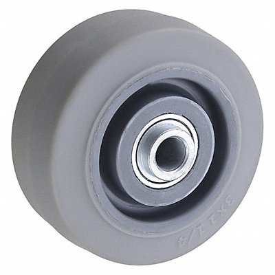 GRAINGER XS0303106 Nonmark Rubber Tread Plastic Core Wheel