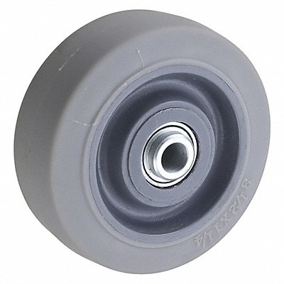 GRAINGER 5VT72 Nonmark Rubber Tread Plastic Core Wheel