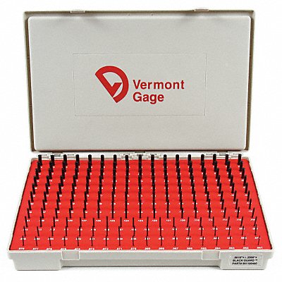 VERMONT GAGE 901100400 Black Oxide Coated Pin Gauge Set Dim Type