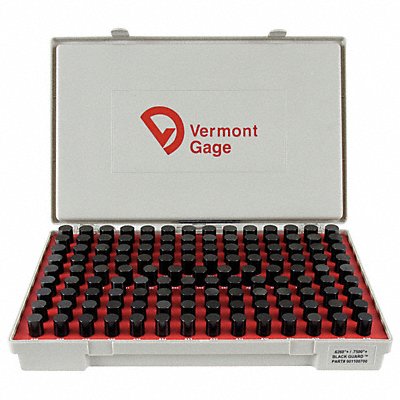 VERMONT GAGE 901100700 Black Oxide Coated Pin Gauge Set Dim Type