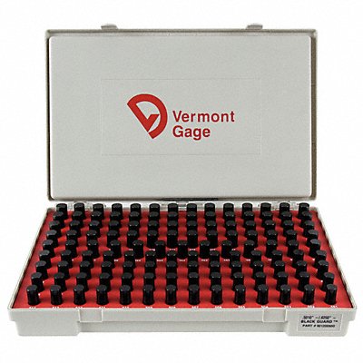 VERMONT GAGE 901200600 Black Oxide Coated Pin Gauge Set Dim Type