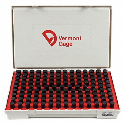 VERMONT GAGE 901200700 Black Oxide Coated Pin Gauge Set Dim Type