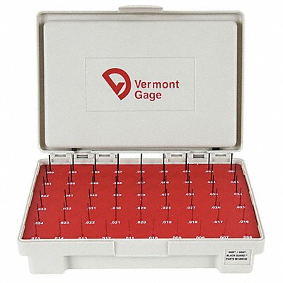 VERMONT GAGE 902100100 Black Oxide Coated Pin Gauge Set Metric
