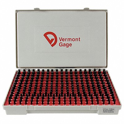 VERMONT GAGE 902400300 Black Oxide Coated Pin Gauge Set Metric