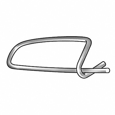 GRAINGER 2UJG6 Safety Pin Zinc 3/64 x1-5/8 L PK100