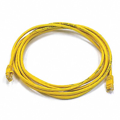 MONOPRICE 3392 Patch Cord Cat 5e Booted Yellow 10 ft.