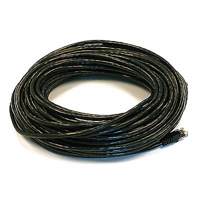 MONOPRICE 5001 Patch Cord Cat 5e Booted Black 75 ft.