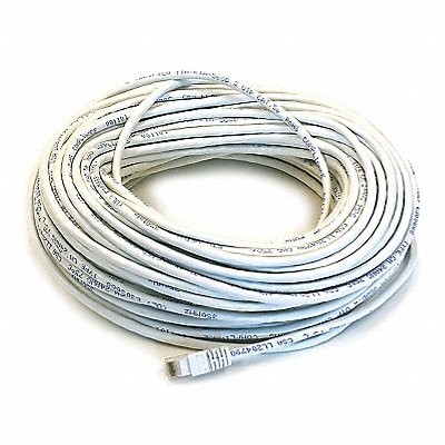 MONOPRICE 148 Patch Cord Cat 5e Booted White 100 ft.