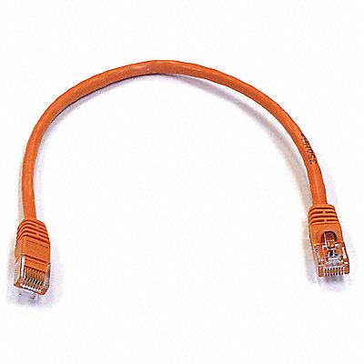 MONOPRICE 3412 Patch Cord Cat 6 Booted Orange 1.0 ft.