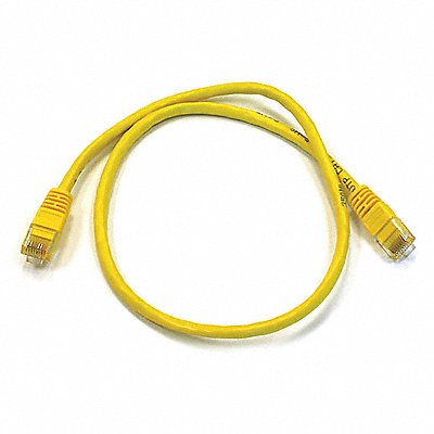 MONOPRICE 3425 Patch Cord Cat 6 Booted Yellow 2.0 ft.