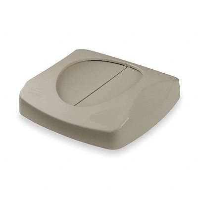 RUBBERMAID COMMERCIAL PRODUCTS FG268988BEIG Garbage Can Top Drop Top Swing Closure