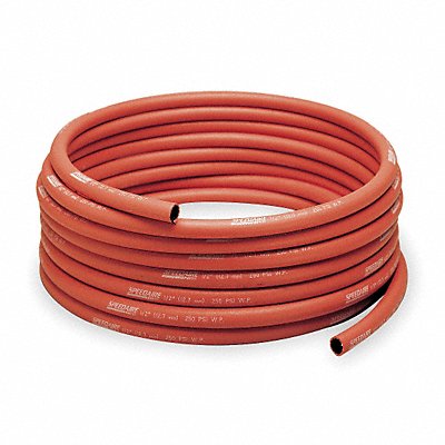 SPEEDAIRE 10A218 Air Hose 3/8 ID x 500 ft L Red