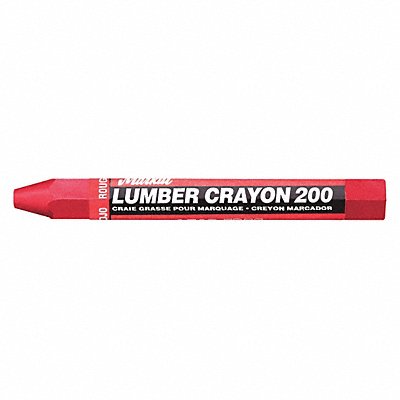 MARKAL 80352 Lumber Crayon Red 1/2 Size PK12