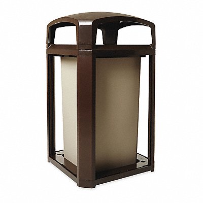 RUBBERMAID COMMERCIAL PRODUCTS FG397500SBLE Garbage Can 50 gal Sable Plastic