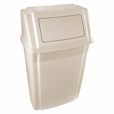 RUBBERMAID COMMERCIAL PRODUCTS FG782200BEIG Garbage Can Rectangular 15 gal Beige