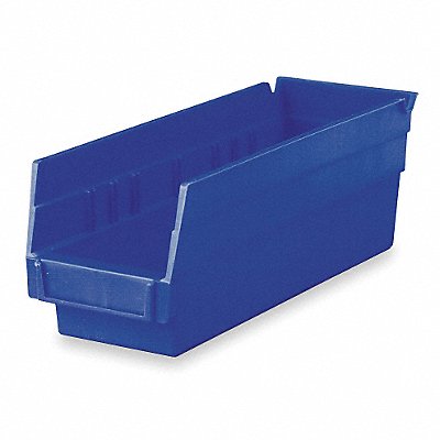 AKRO-MILS 30120BLUE F8466 Shelf Bin Blue Industrial Grade Poly 4 in