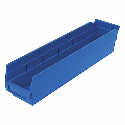 AKRO-MILS 30128BLUE F8462 Shelf Bin Blue Industrial Grade Poly 4 in