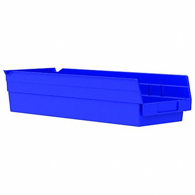 AKRO-MILS 30138BLUE F8476 Shelf Bin Blue Industrial Grade Poly 4 in