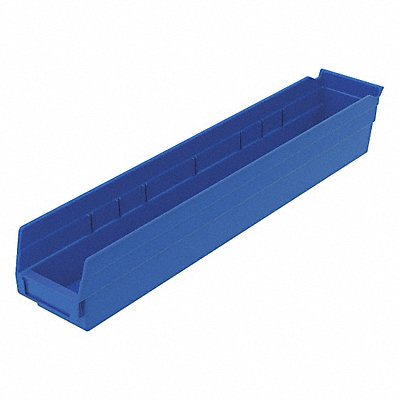 AKRO-MILS 30124BLUE F8872 Shelf Bin Blue Industrial Grade Poly 4 in