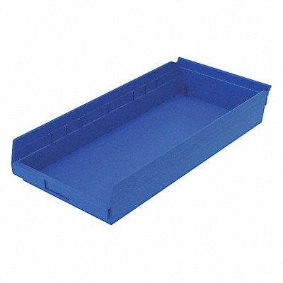 AKRO-MILS 30174BLUE F8909 Shelf Bin Blue Industrial Grade Poly 4 in