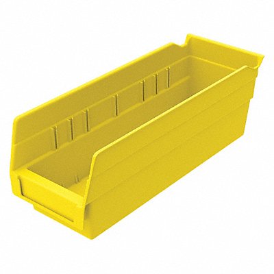 AKRO-MILS 30120YELLO F8466 Shelf Bin Yellow Industrial Grade Poly 4 in