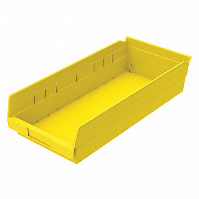 AKRO-MILS 30158YELLO F8876 Shelf Bin Yellow Industrial Grade Poly 4 in