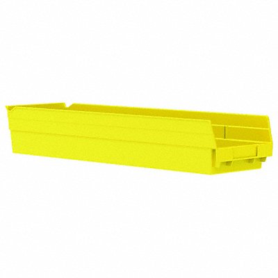 AKRO-MILS 30164YELLO F8875 Shelf Bin Yellow Industrial Grade Poly 4 in