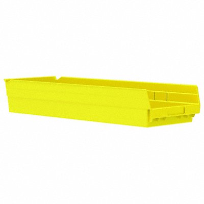 AKRO-MILS 30184YELLO F8871 Shelf Bin Yellow Industrial Grade Poly 4 in