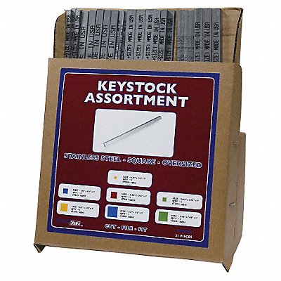 GRAINGER WWGDISPKSSOV007 Key Stock Kit 7 PC