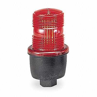 FEDERAL SIGNAL LP3PL120R Low Profile Warning Light LED Red 120VAC