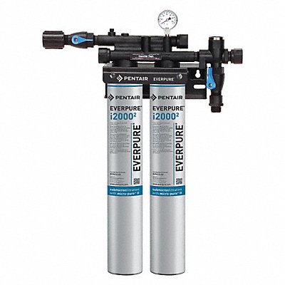 PENTAIR/EVERPURE EV93240275 Water Filter System 0.5 micron 25 1/4 H