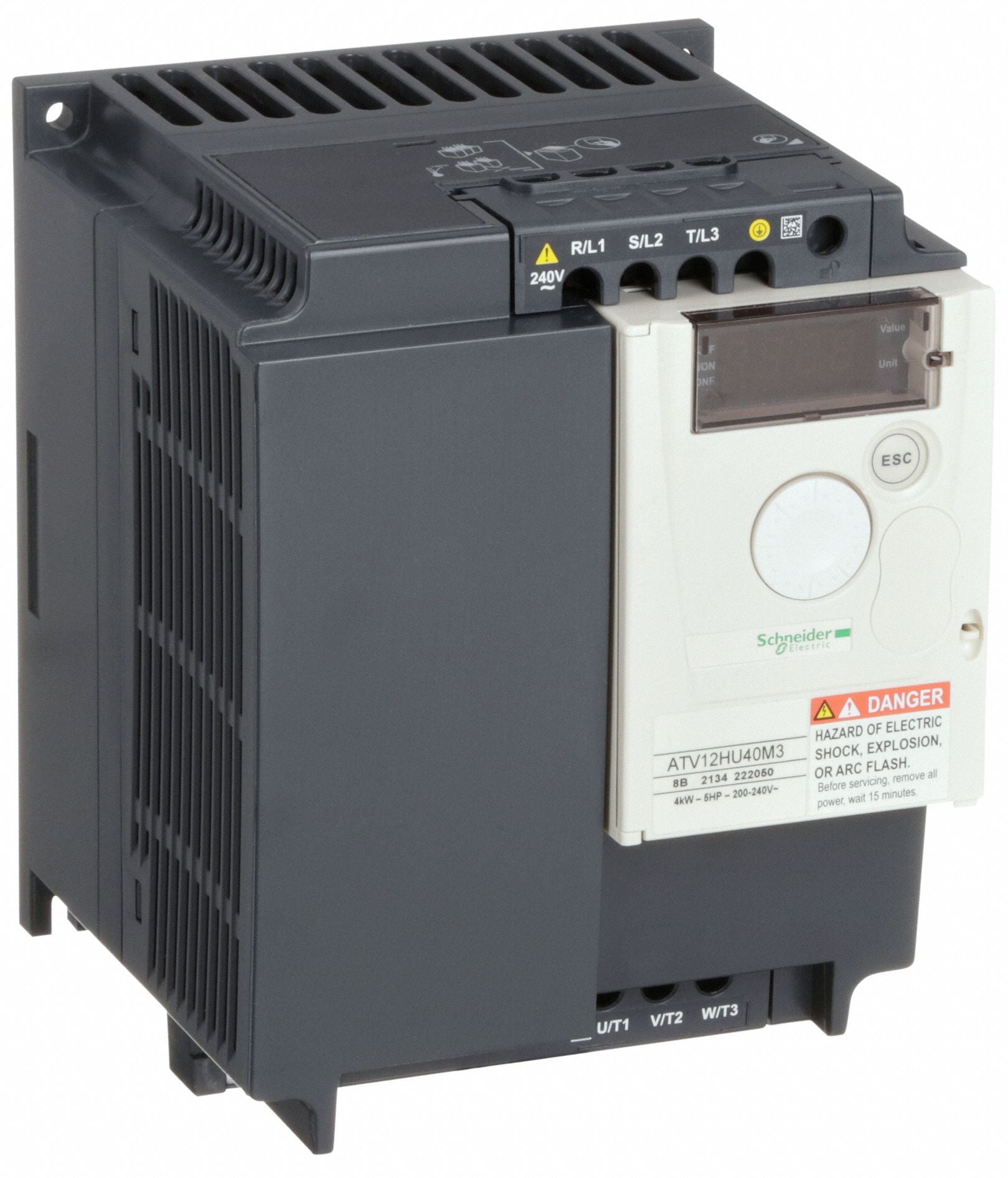 SCHNEIDER ELECTRIC ATV12HU40M3 Variable Frequency Drive 5hp 200 to 240V