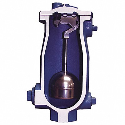 VAL-MATIC 48A2 Sewage Air Release Valve FNPT 3 x 1/2 CI