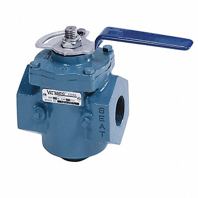 VAL-MATIC 580125RTL Plug Valve 1-1/4 Lever Operated CI