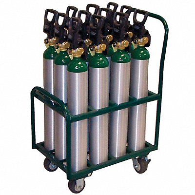 SAFTCART MDE12 Cylinder Trolley 2400 lb 37 in H