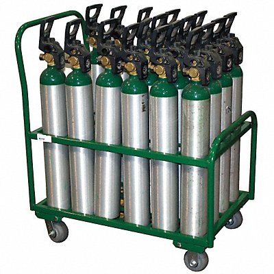 SAFTCART MDE24 Cylinder Trolley 34 in W 2400 lb.