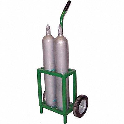SAFTCART MDE2 Cylinder Trolley 35 in H 250 lb.