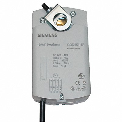 SIEMENS GQD2211U Actuator Damper 20 in-lb 120V AC