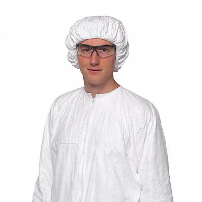 DUPONT IC729SWH0002500B Bouffant Tyvek® IsoClean® Wht 21.5 in PK250